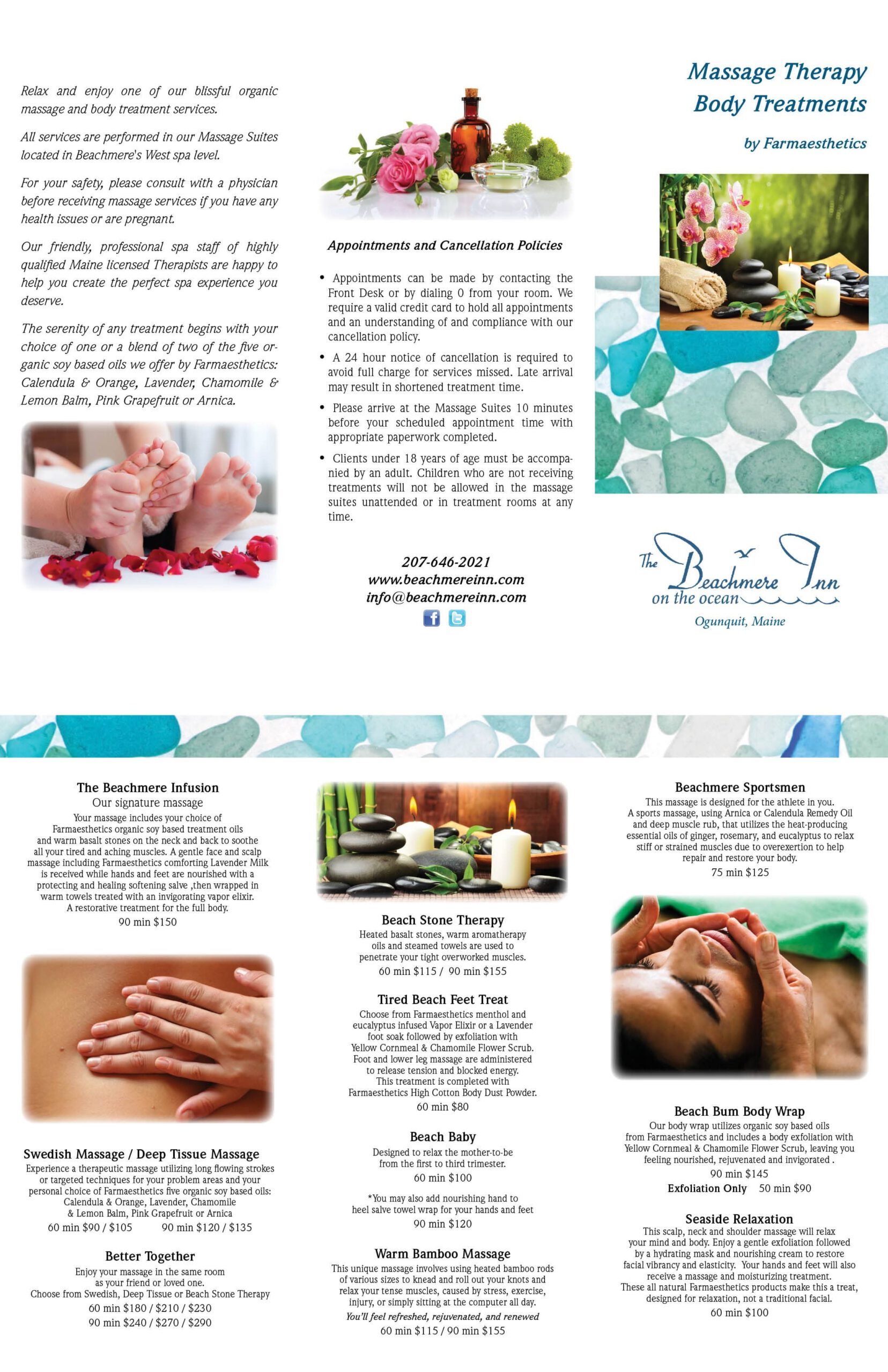 Massage Brochure 2017 Beachmere Inn