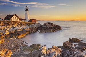 Photo of Portland Head Light, One of the Prettiest Maine Lighthouses.