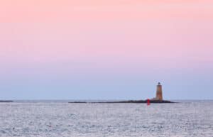 Photo of Whaleback Light, One of the Prettiest Maine Lighthouses.