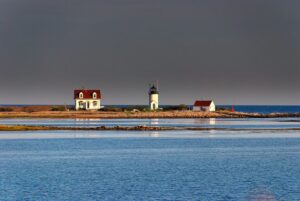 Photo of Goat Island Lighthouse, One of the Prettiest Maine Lighthouses.