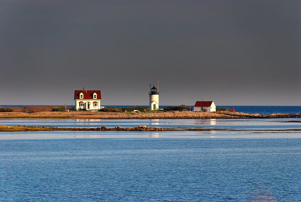 Photo of Goat Island Lighthouse, One of the Prettiest Maine Lighthouses.