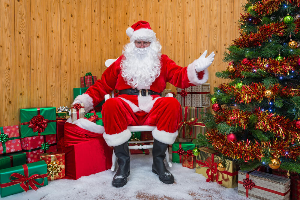 Photo of Santa Claus at Ogunquit Christmas by the Sea.