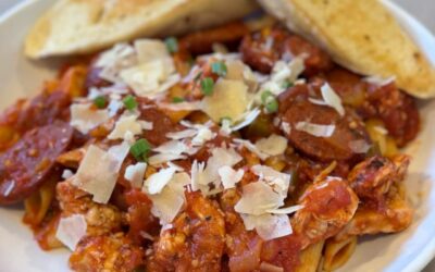 Chicken and Andouille Sausage Penne with Marinarao 2024